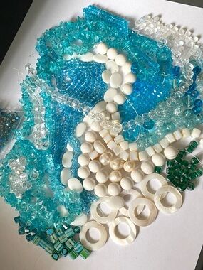 Glass Bead and Shell Bead Lot